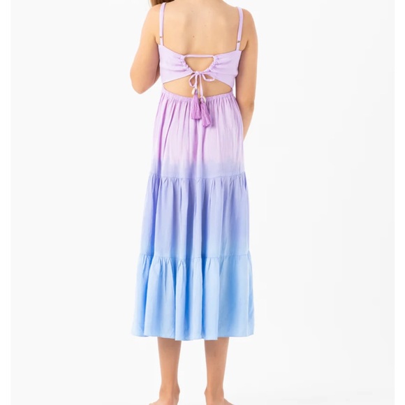 Tiare Hawaii - Kids Avisa Dress Blueberry Ombré 8-10 - Picture 2 of 7